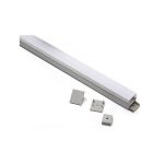 Профиль для светодиодной ленты алюминиевый с прямоугольным рассеивателем 3м 409309 