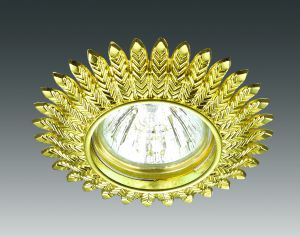 Встраиваемый декоративный светильник FORZA золото IP20 GX5.3 50W 12V арт.370243 ― ТРИ ПЛАФОНА