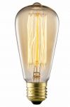 Лампа накаливания ретро BULBS груша, прозрачный E27 60W 220V 350Lm 2700K арт.ED-ST64-CL60